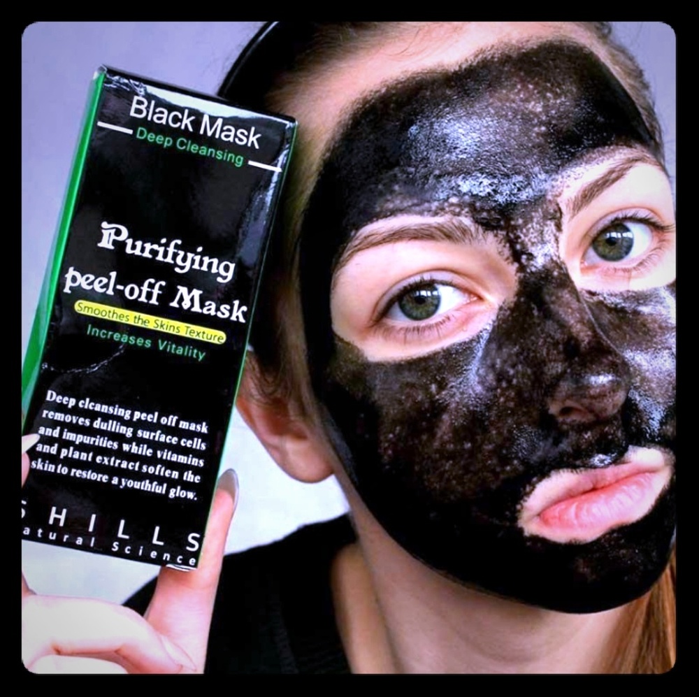 Black charcoal mask